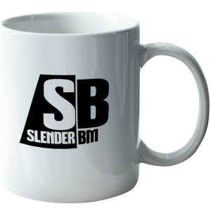 თეთრი ჭიქა სლენდერას ლოგოთი